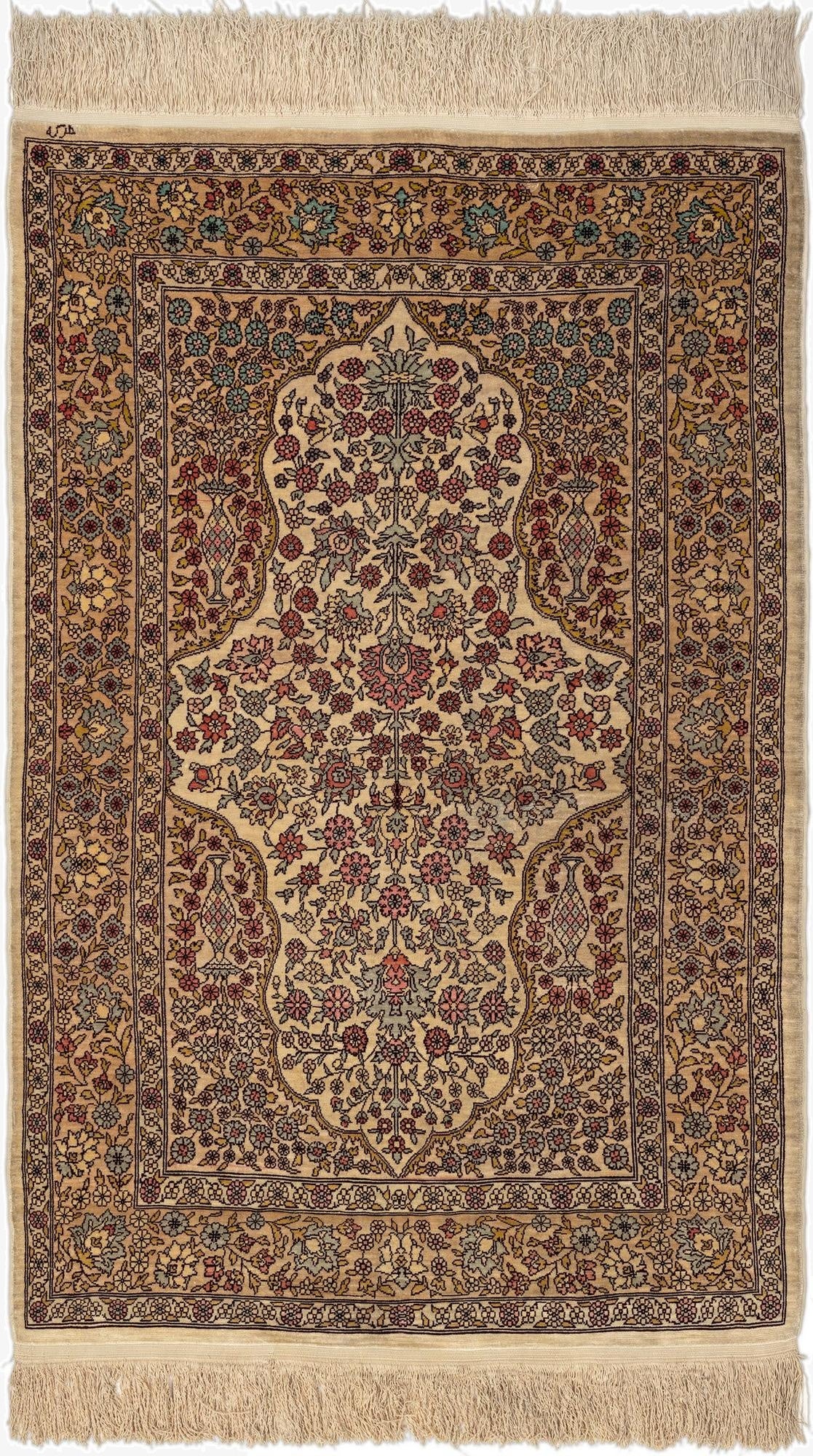  2' 5 x 3' 8 Hereke Silk Rug