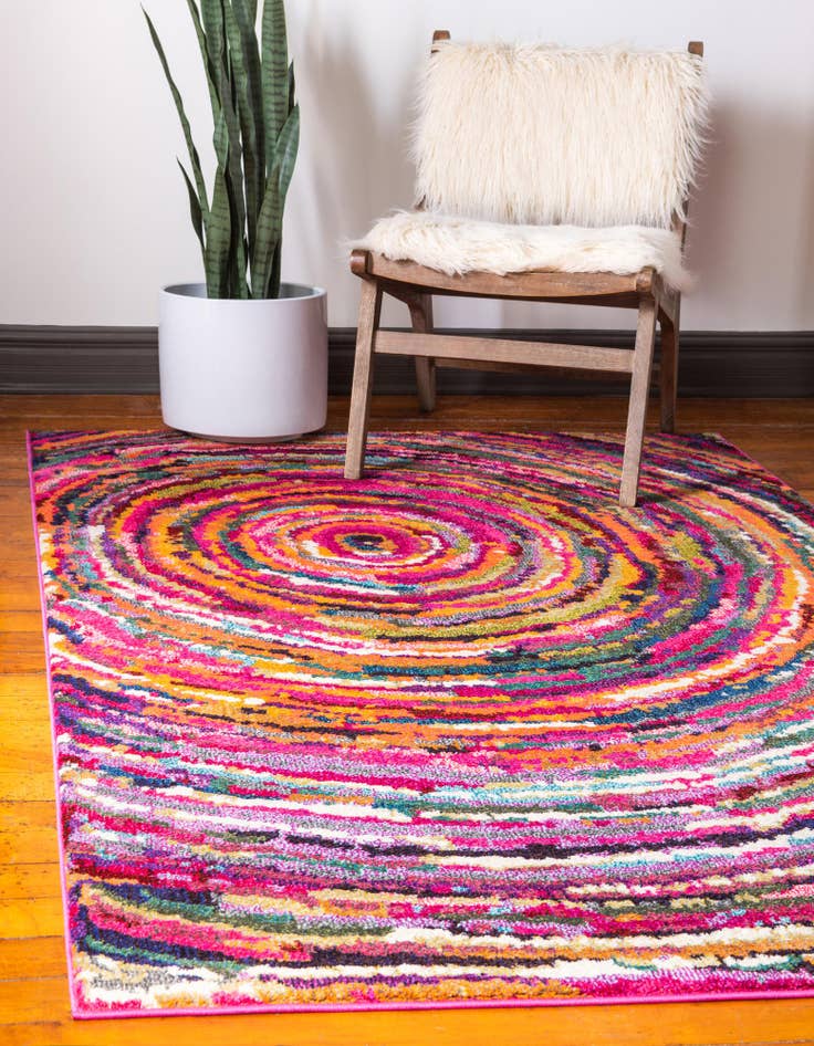 Detail image of  7' x 10'  Washable Hyacinth Rug