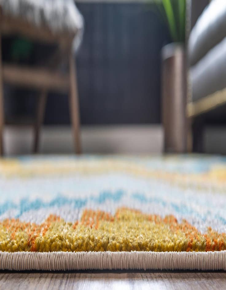 Detail image of  7' x 10'  Washable Hyacinth Rug