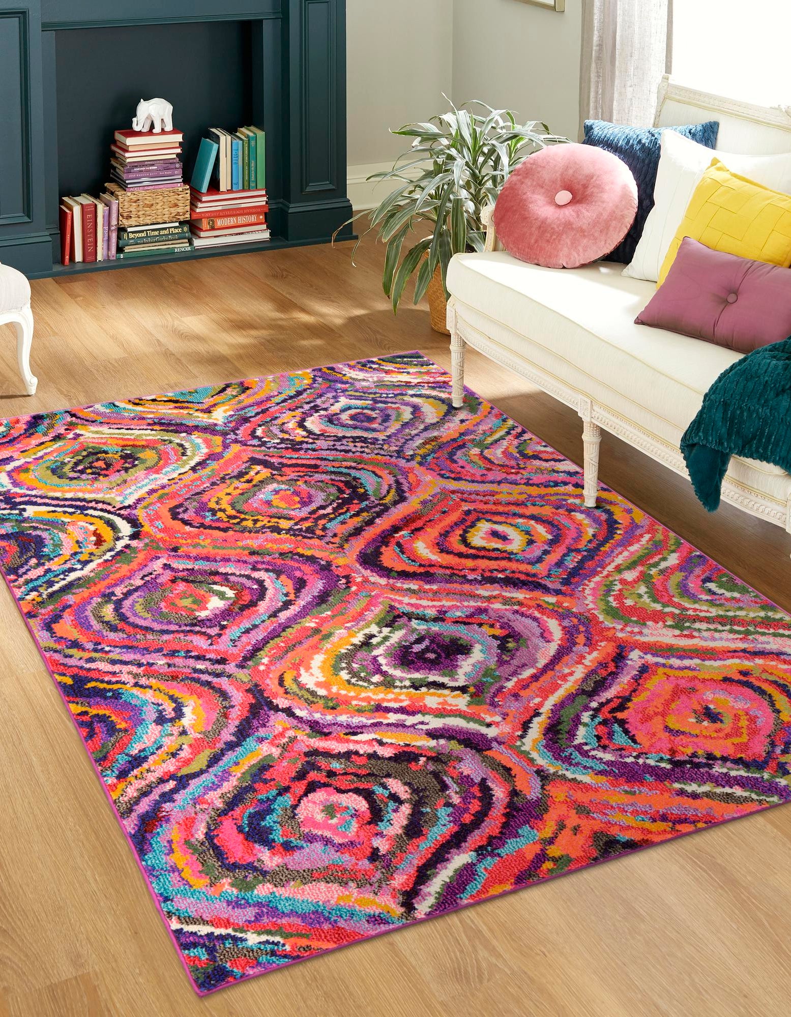 Multicolor 3' 3 x 5' 3 Hyacinth Rug | Rugs.com