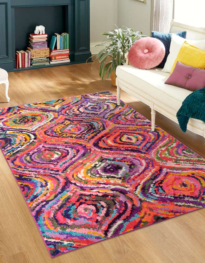 Multicolor 5' x 8' Hyacinth Rug | Rugs.com