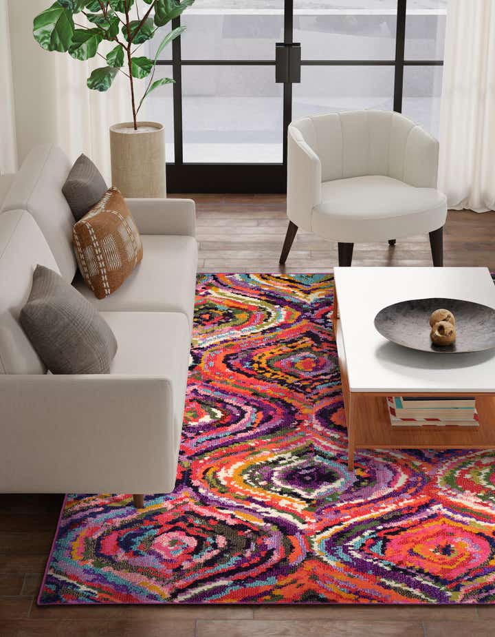 Multicolor 5' x 8' Hyacinth Rug | Rugs.com