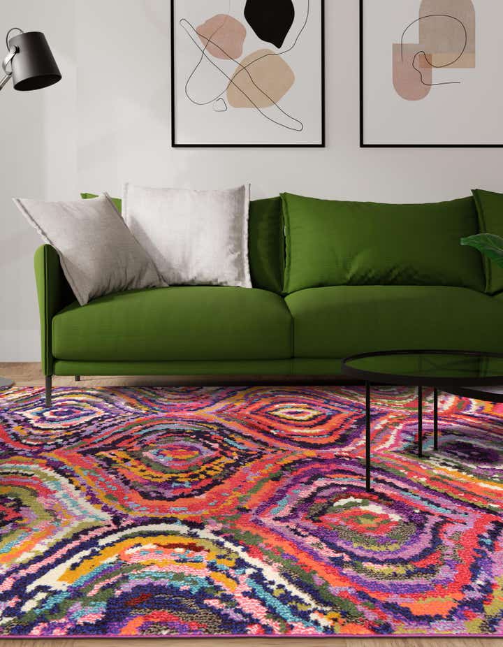 Multicolor 5' x 8' Hyacinth Rug | Rugs.com