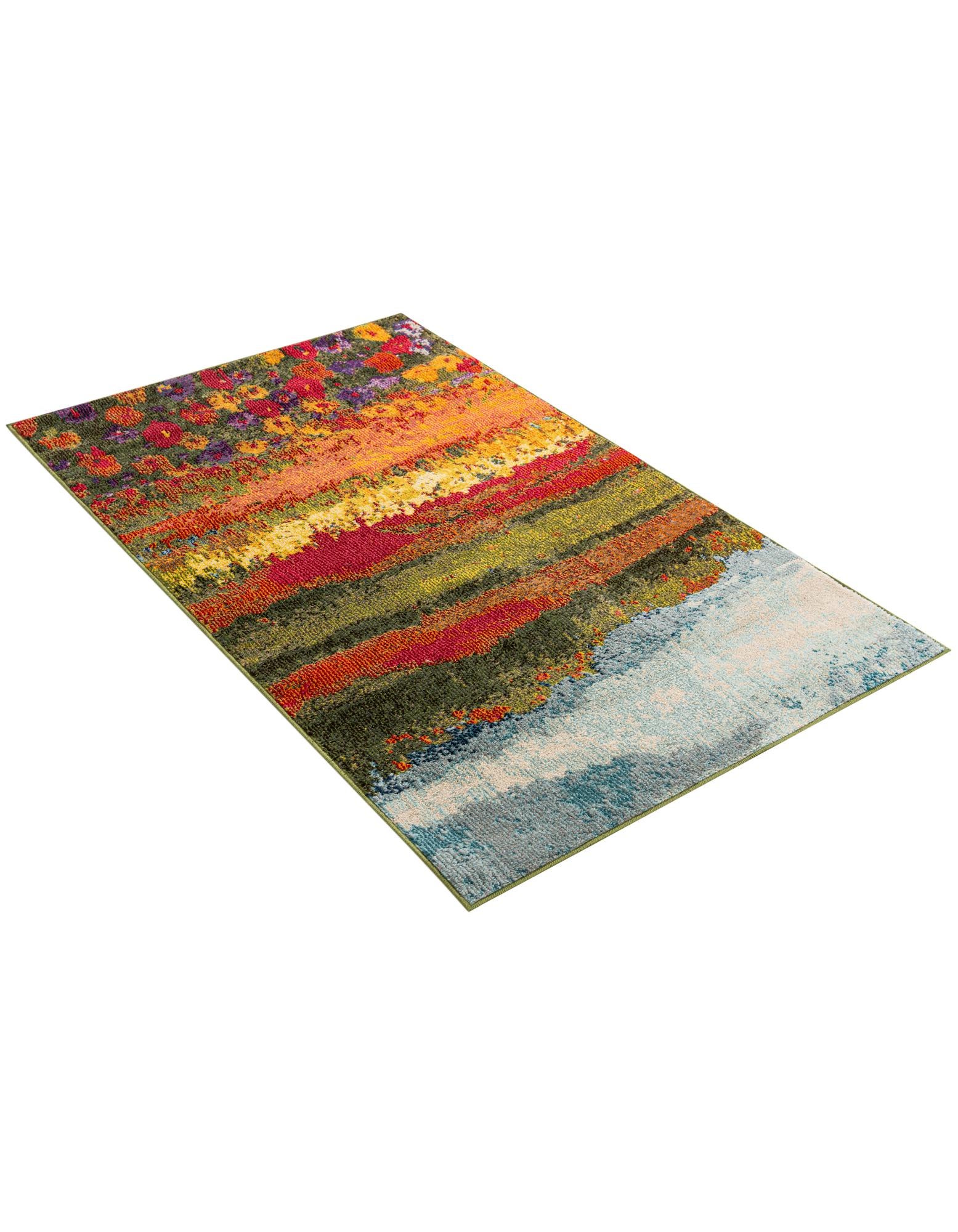 Multicolor 3' 3 x 5' 3 Hyacinth Rug | Rugs.com