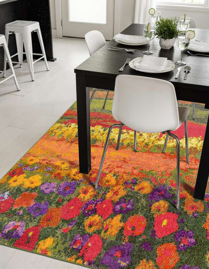 Multicolor 3' 3 x 5' 3 Hyacinth Rug | Rugs.com