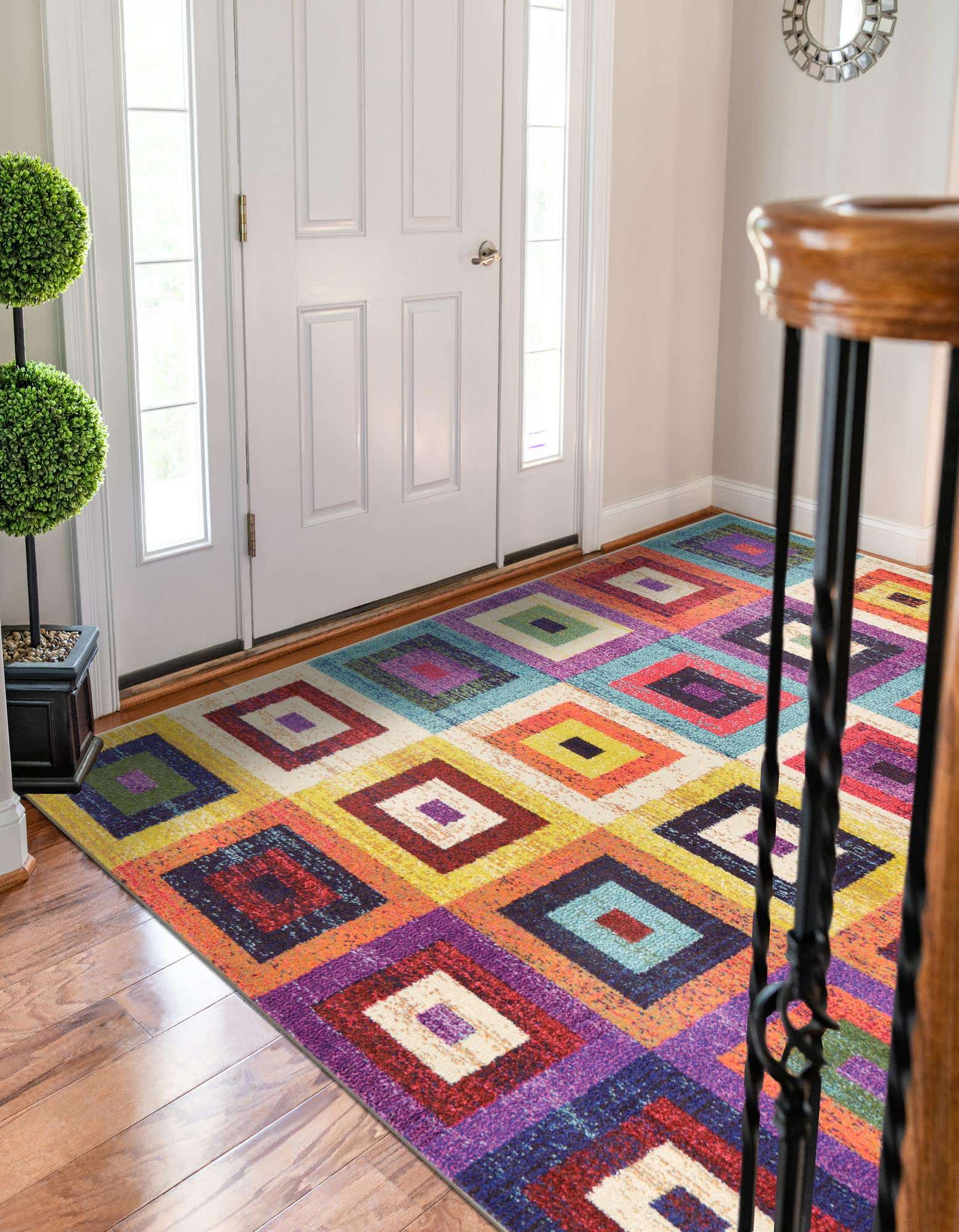 Multicolor 5' x 8' Hyacinth Rug | Rugs.com