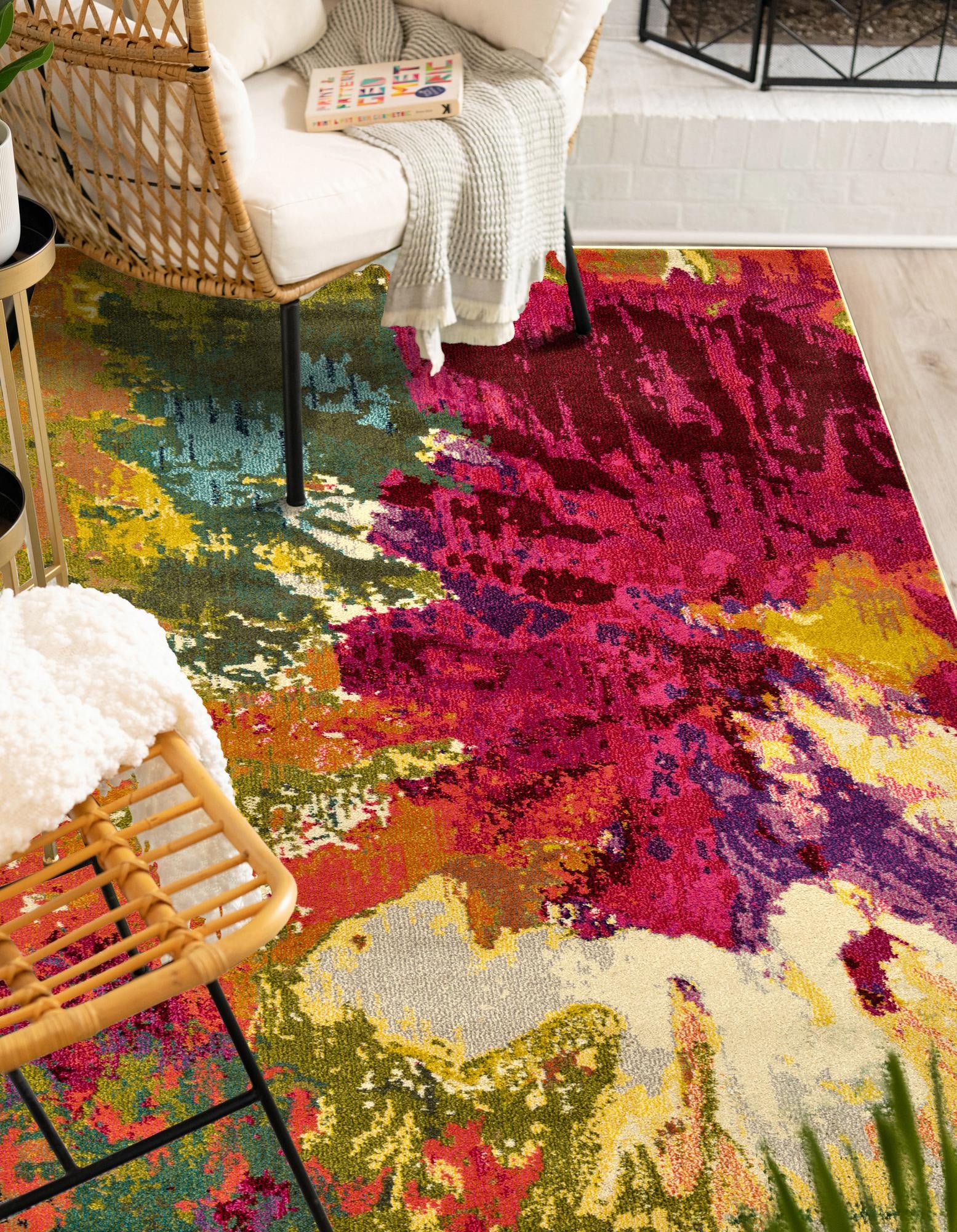 Multicolor 5' x 8' Hyacinth Rug | Rugs.com