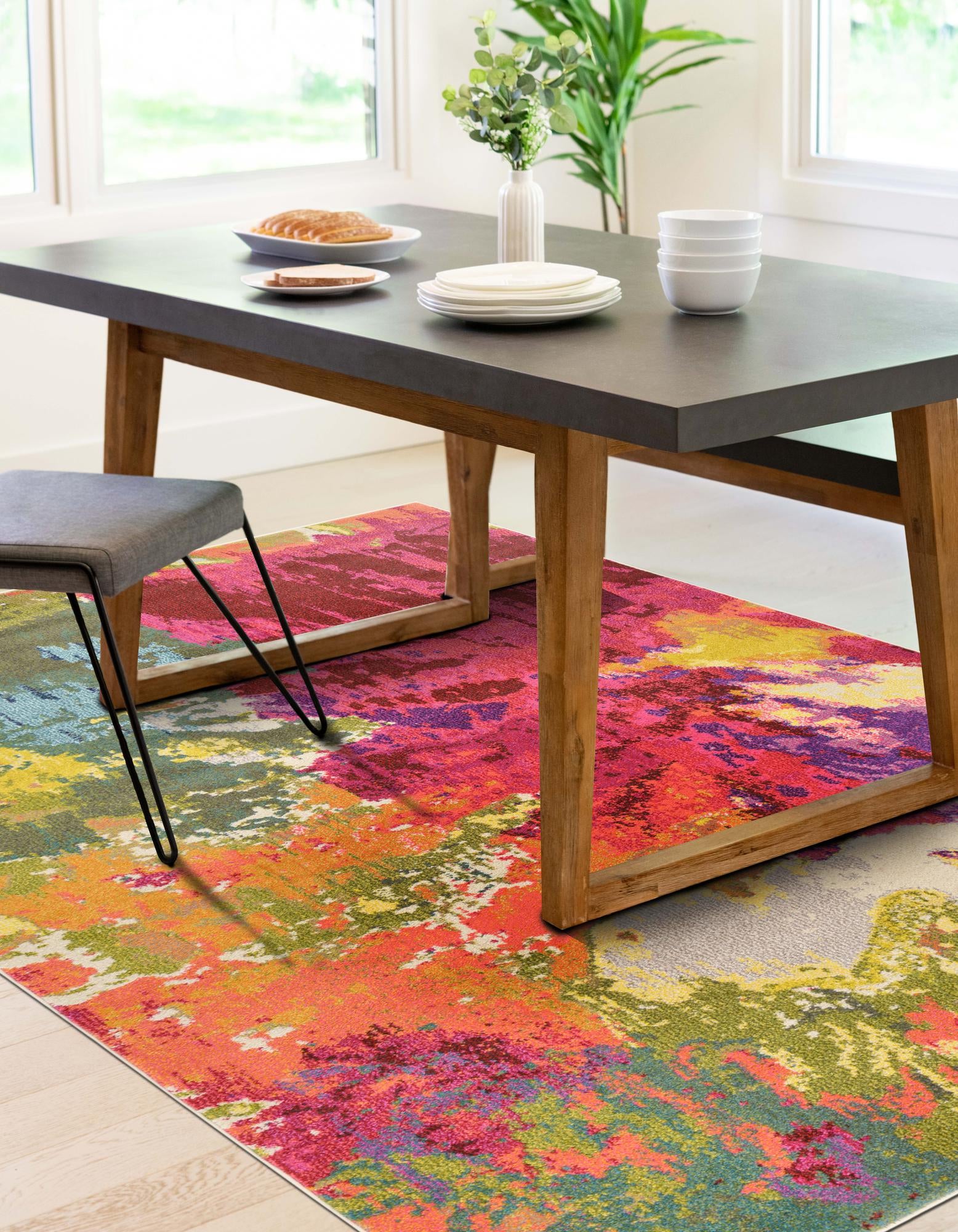 Multicolor 7' x 10' Hyacinth Rug