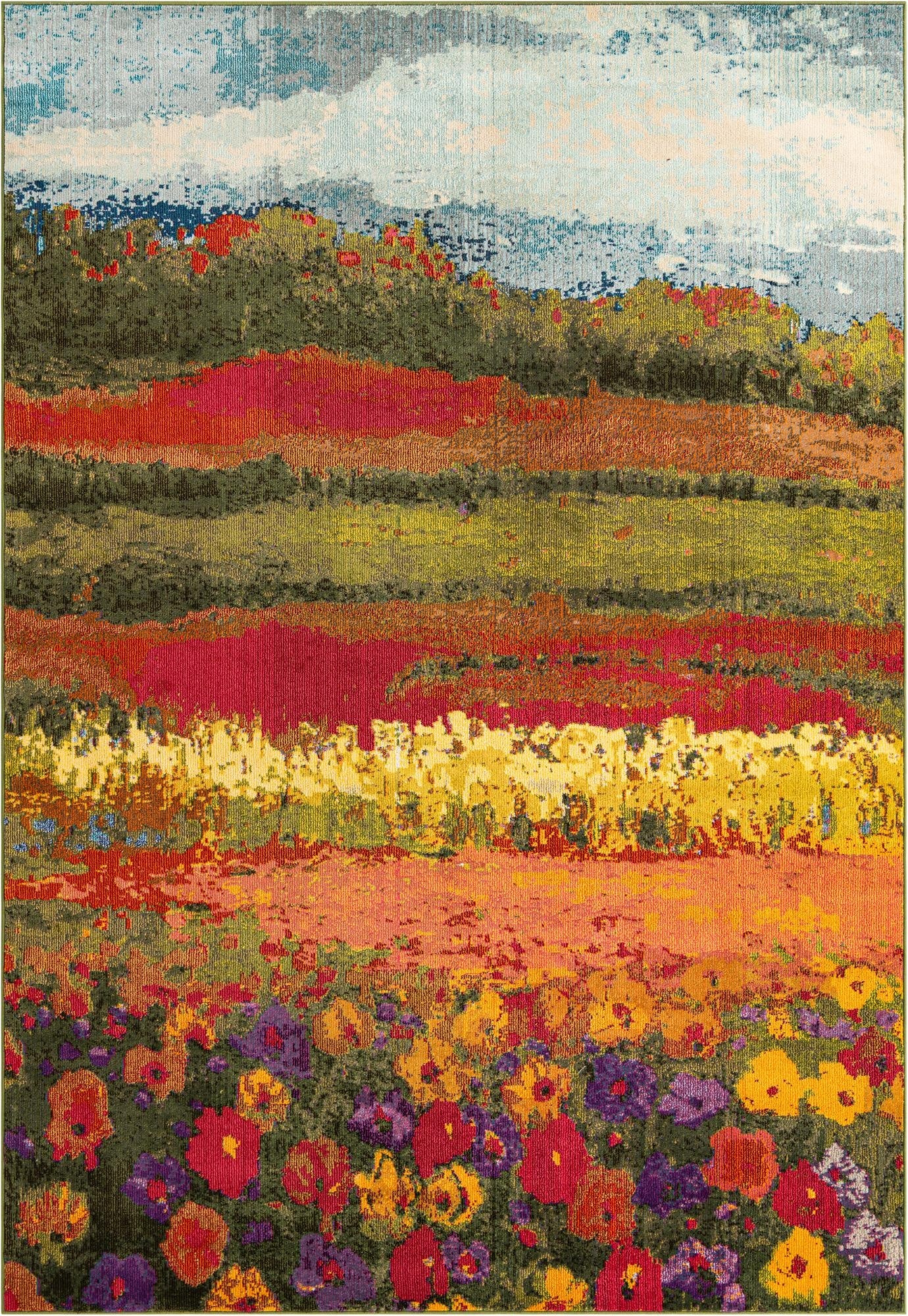  8' x 11'  Washable Hyacinth Rug