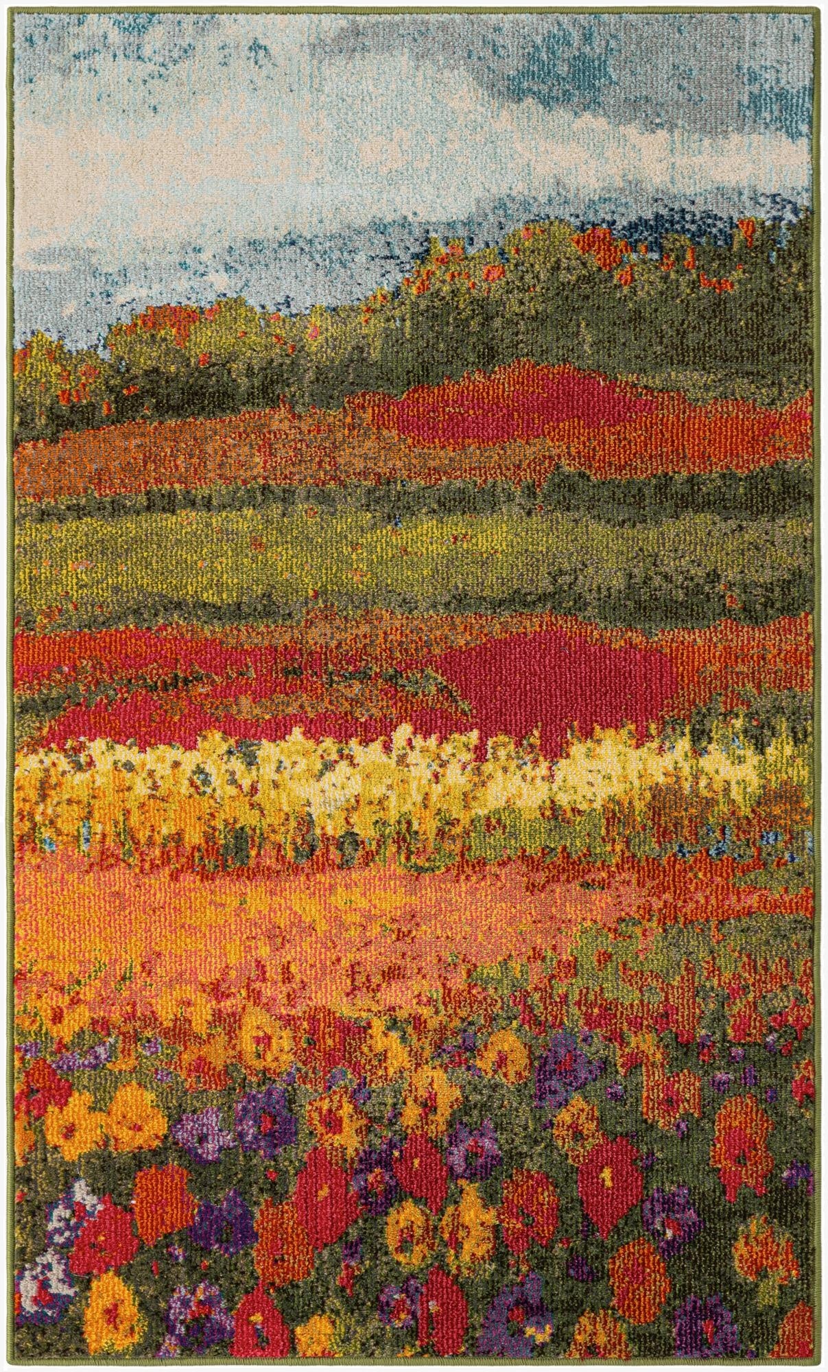  3' 3 x 5' 3  Washable Hyacinth Rug