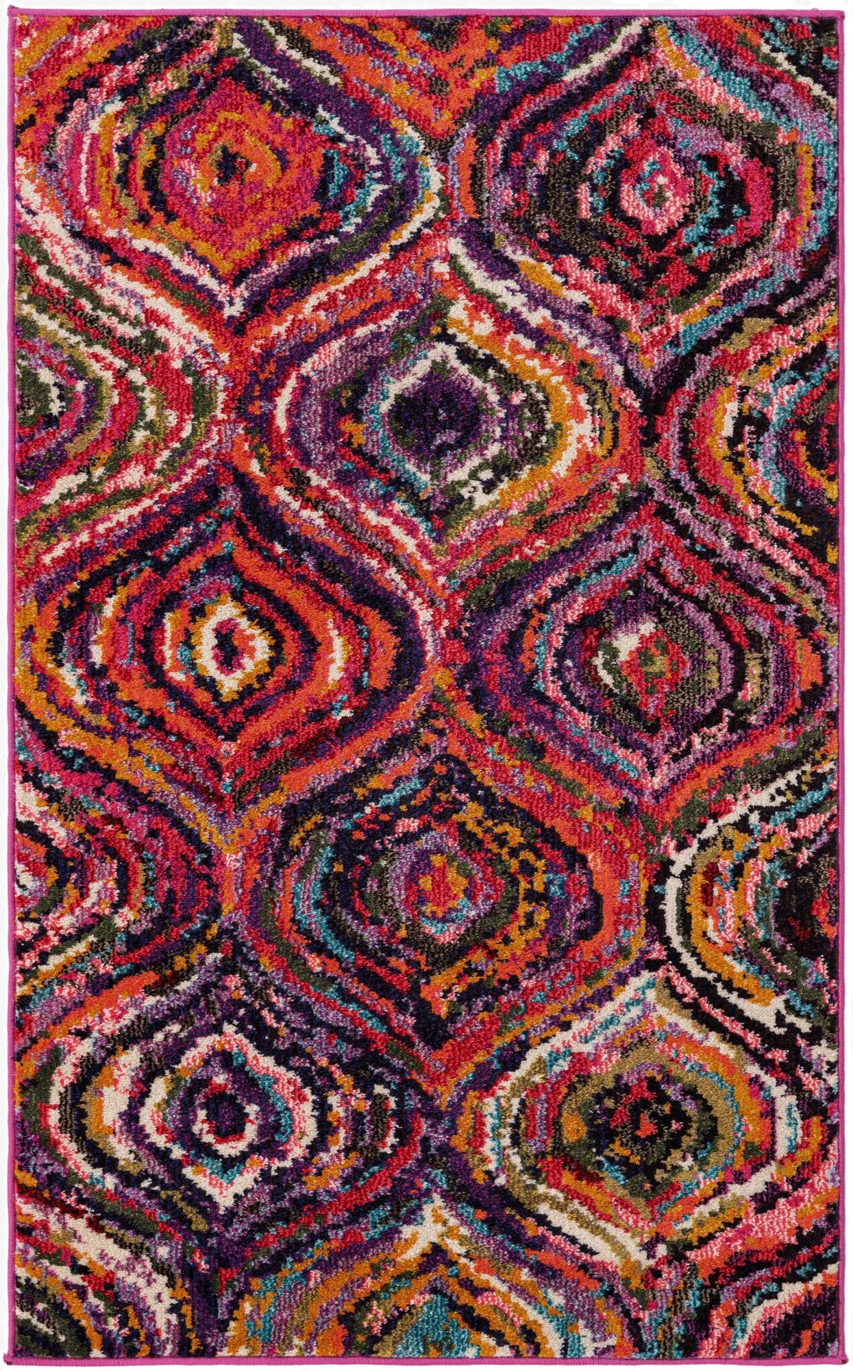  3' 3 x 5' 3  Washable Hyacinth Rug