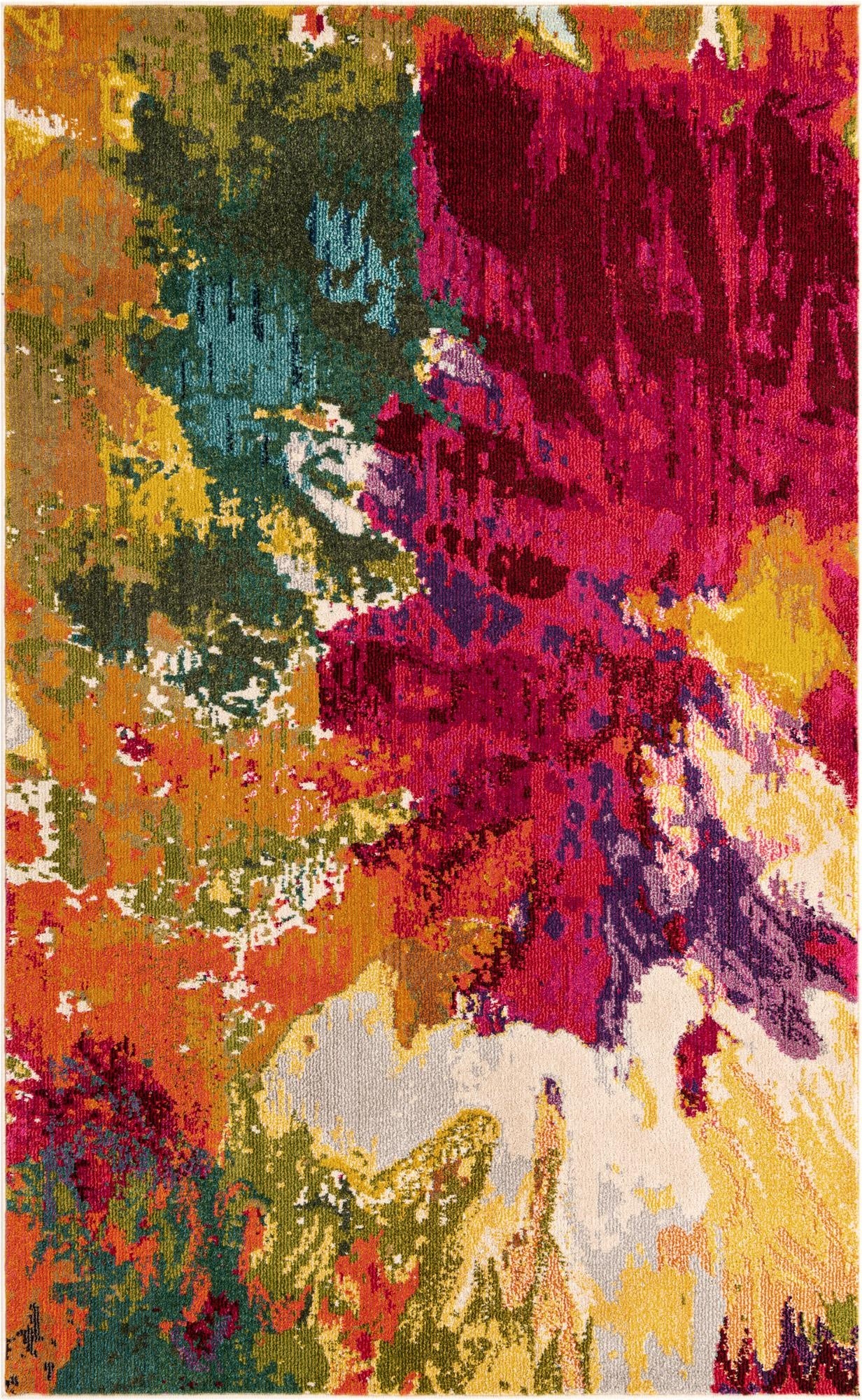  5' x 8'  Washable Hyacinth Rug