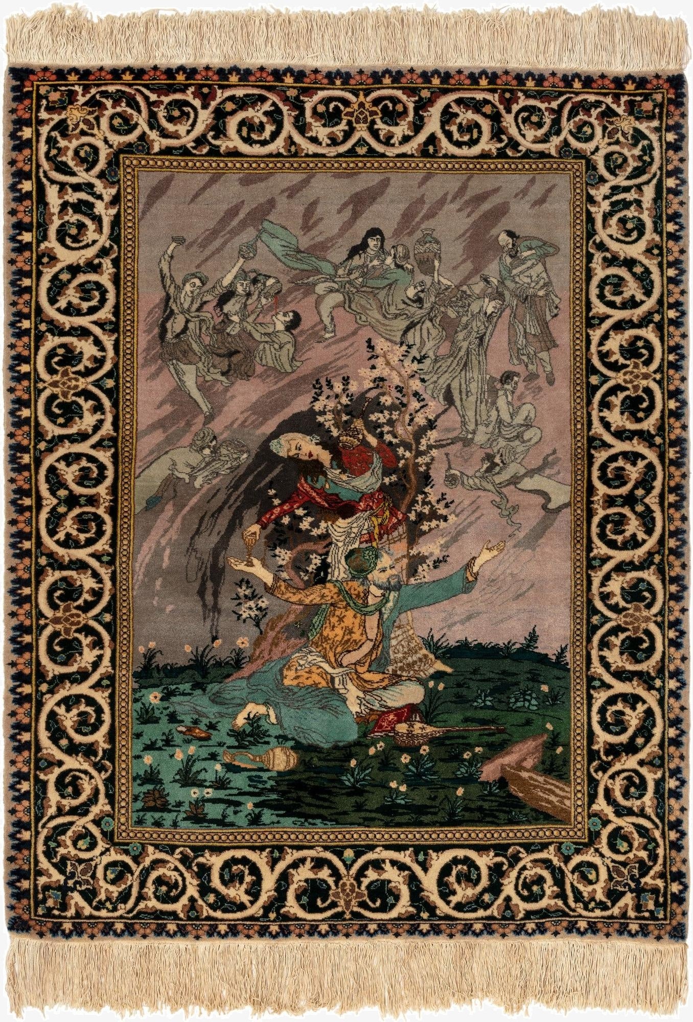  3' 3 x 4' 5 Isfahan Rug