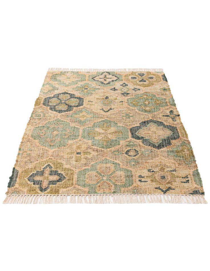 Detail image of  4' 1 x 6' 1  Hand Woven Kala Handwoven Jute Rug