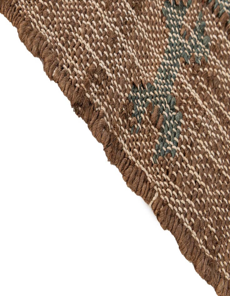 Detail image of  3' 4 x 5' 1  Hand Woven Kala Handwoven Jute Rug