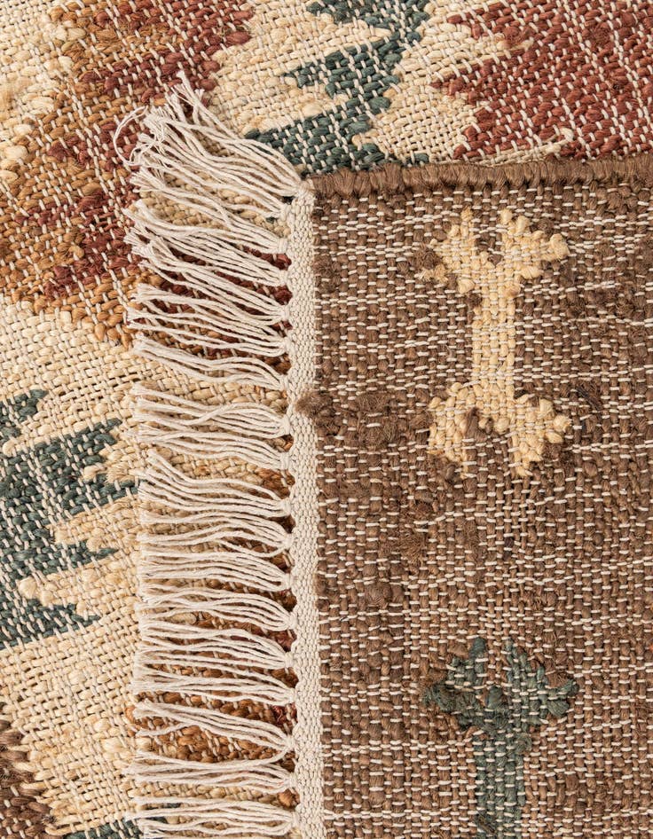 Detail image of  3' 4 x 5' 1  Hand Woven Kala Handwoven Jute Rug