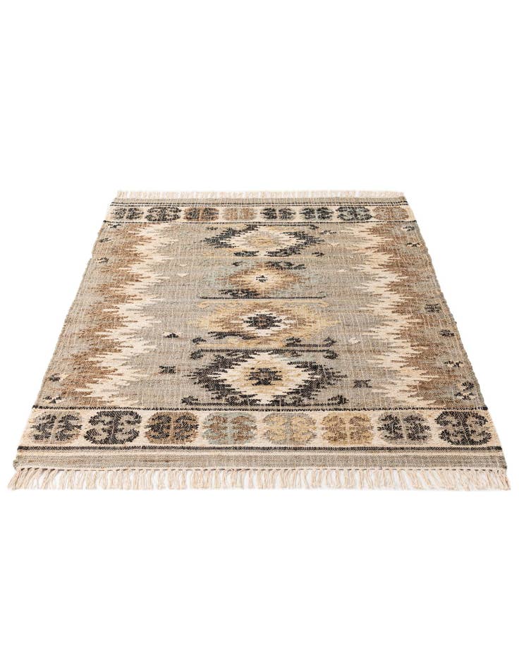 Detail image of  4' 4 x 6'  Hand Woven Kala Handwoven Jute Rug