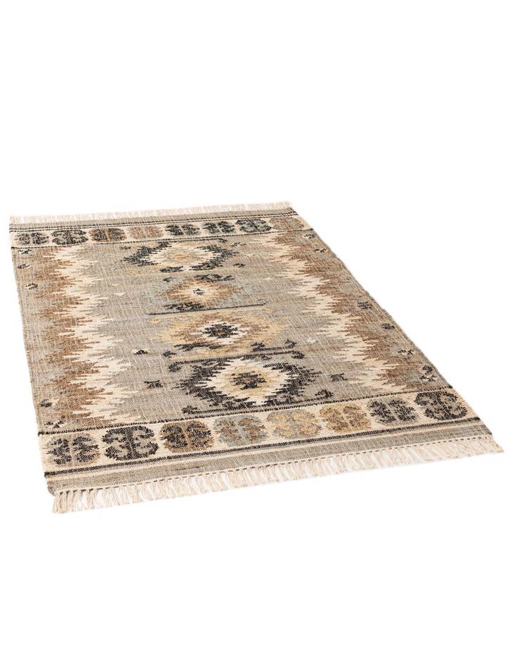 Detail image of  4' 4 x 6'  Hand Woven Kala Handwoven Jute Rug