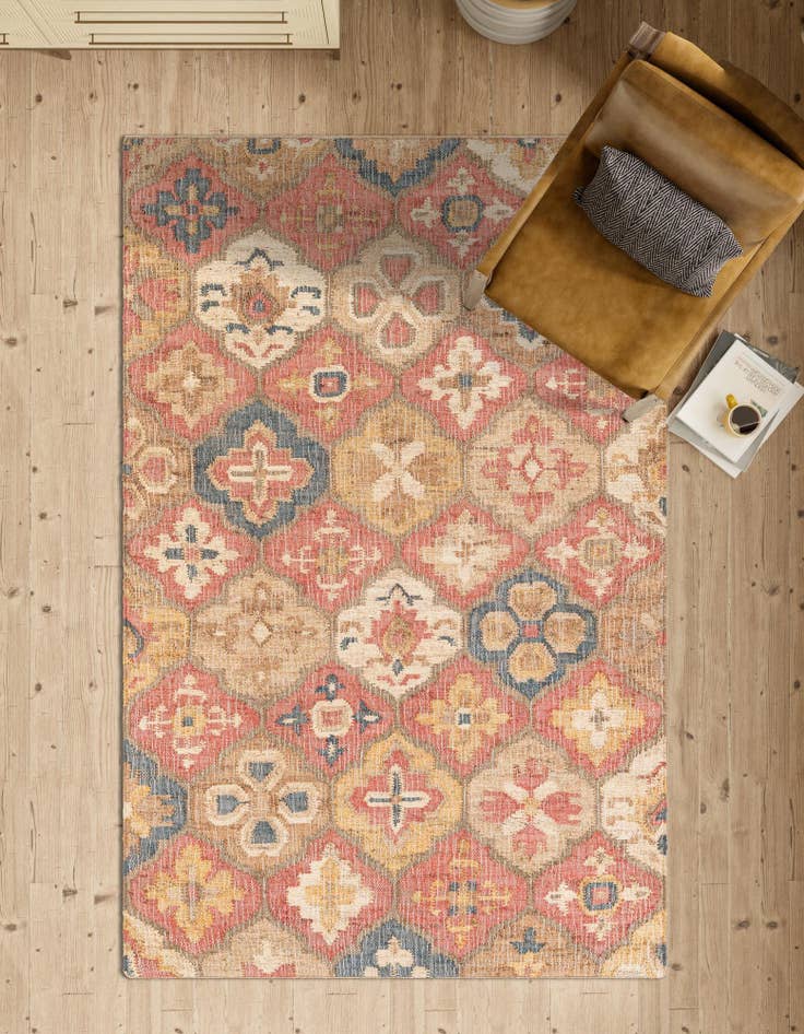 Detail image of  4' 1 x 6' 1  Hand Woven Kala Handwoven Jute Rug