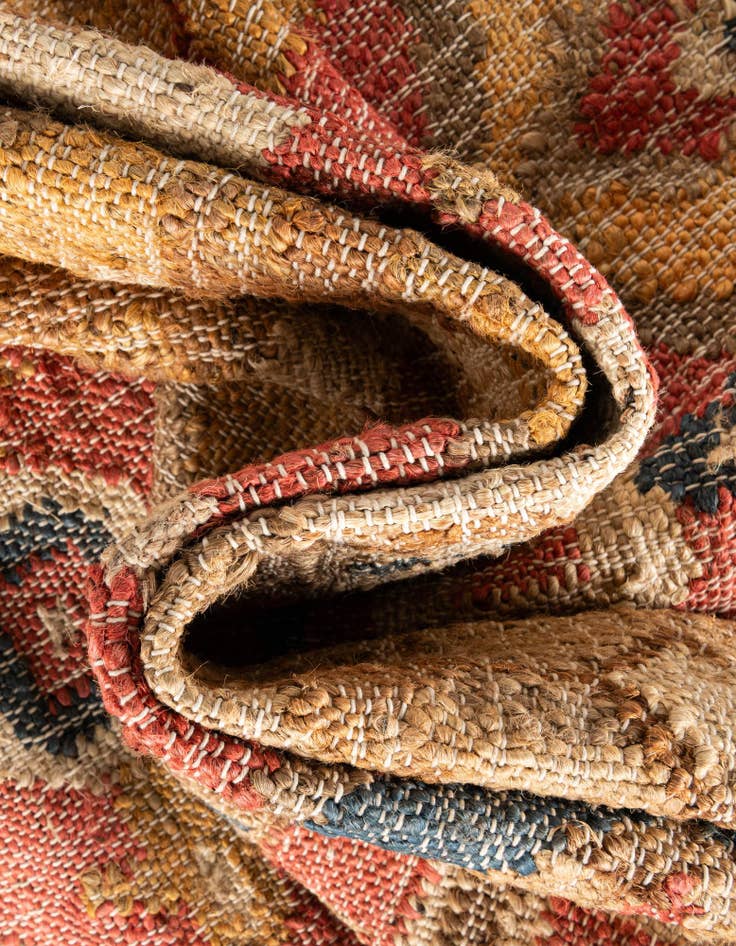 Detail image of  4' 1 x 6' 1  Hand Woven Kala Handwoven Jute Rug