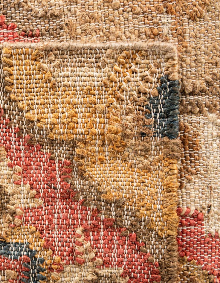 Detail image of  4' 1 x 6' 1  Hand Woven Kala Handwoven Jute Rug