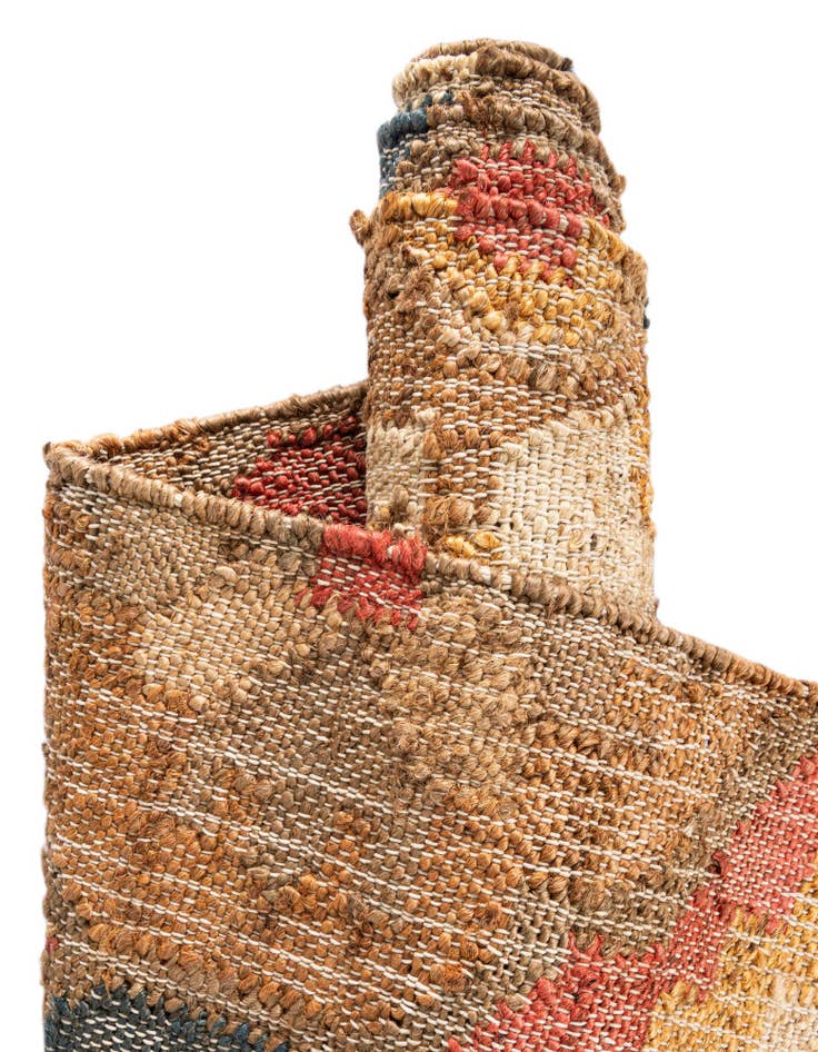 Detail image of  4' 1 x 6' 1  Hand Woven Kala Handwoven Jute Rug