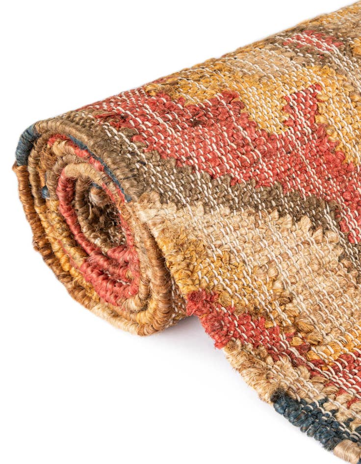 Detail image of  4' 1 x 6' 1  Hand Woven Kala Handwoven Jute Rug