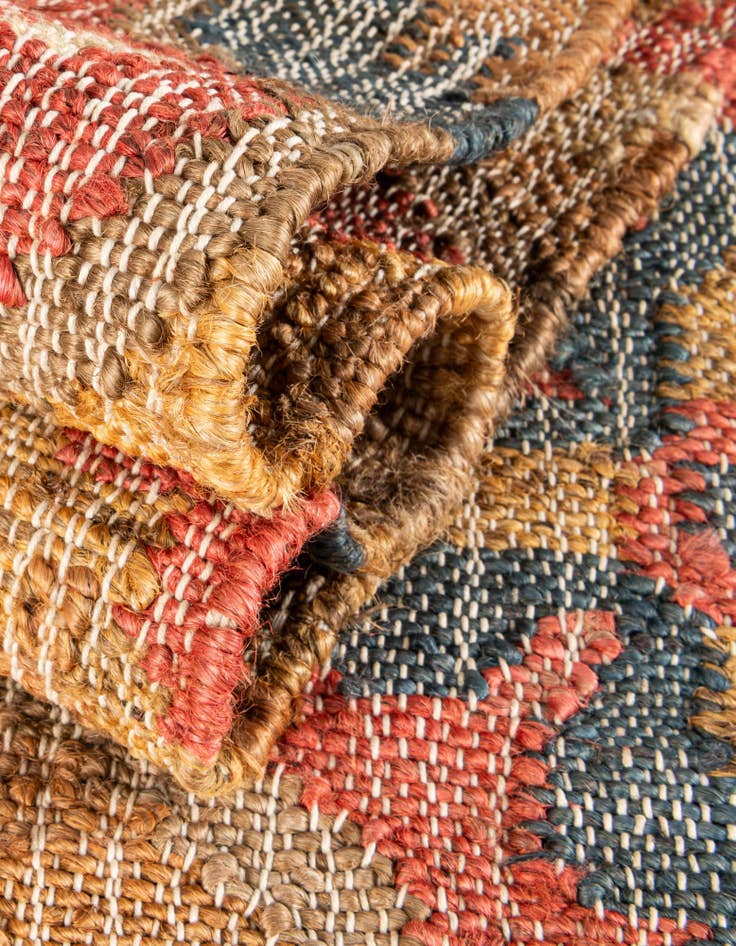 Detail image of  4' 1 x 6' 1  Hand Woven Kala Handwoven Jute Rug