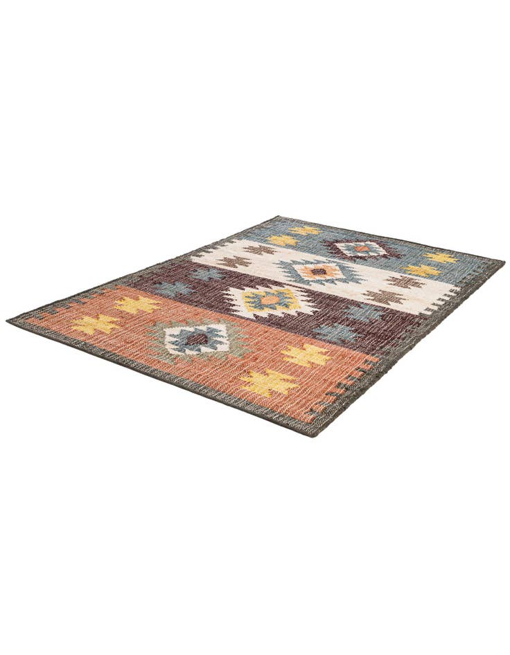 Detail image of  4' 1 x 6' 1  Hand Woven Kala Handwoven Jute Rug