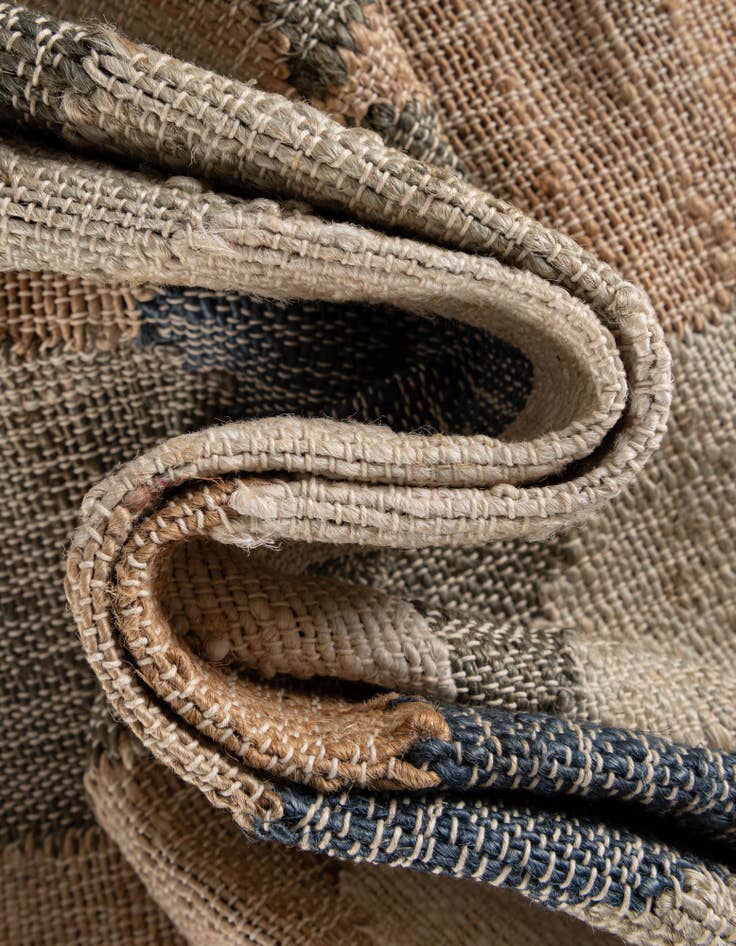Detail image of  5' 1 x 8'  Hand Woven Kala Handwoven Jute Rug
