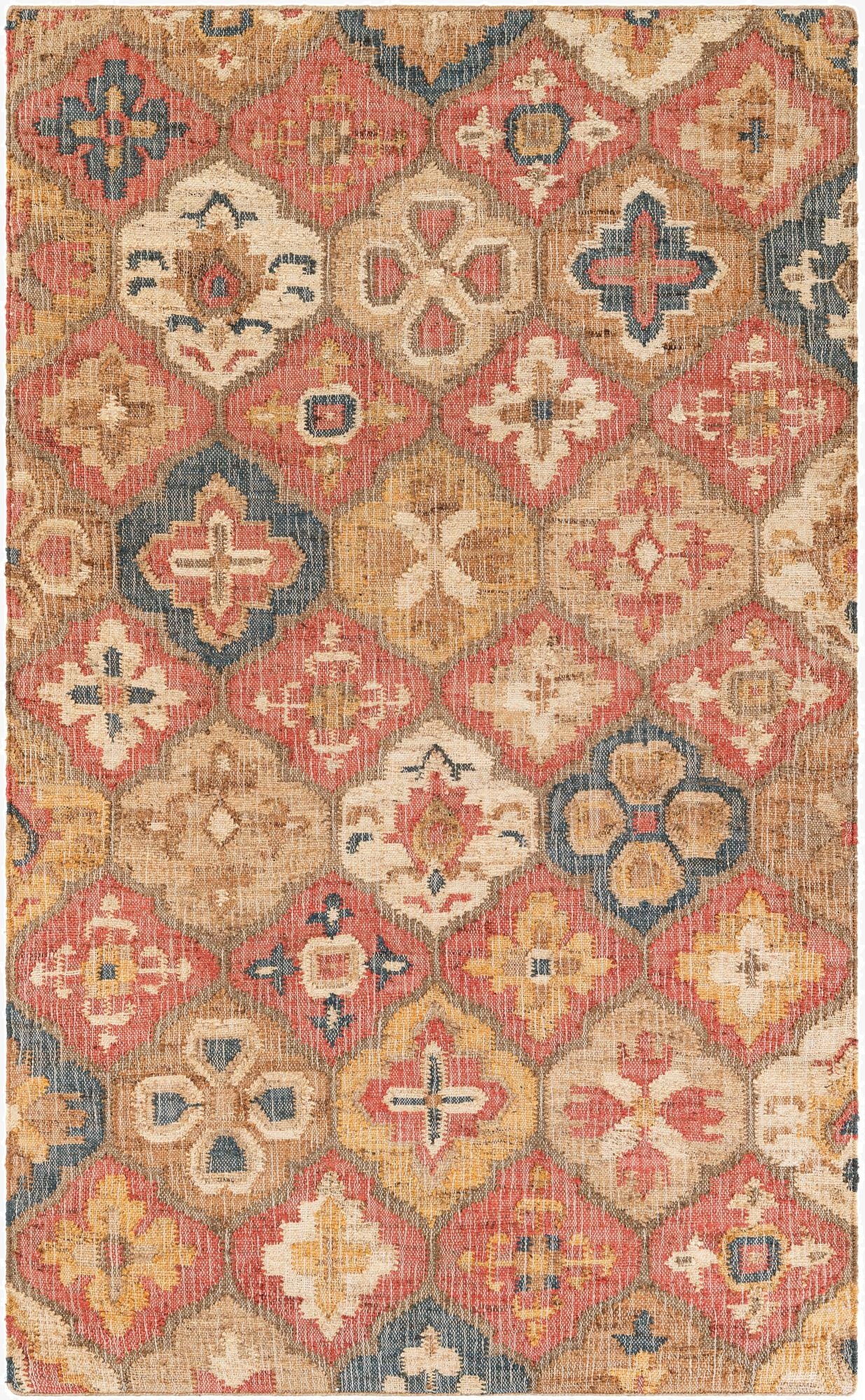  5' 1 x 8'  Hand Woven Kala Handwoven Jute Rug