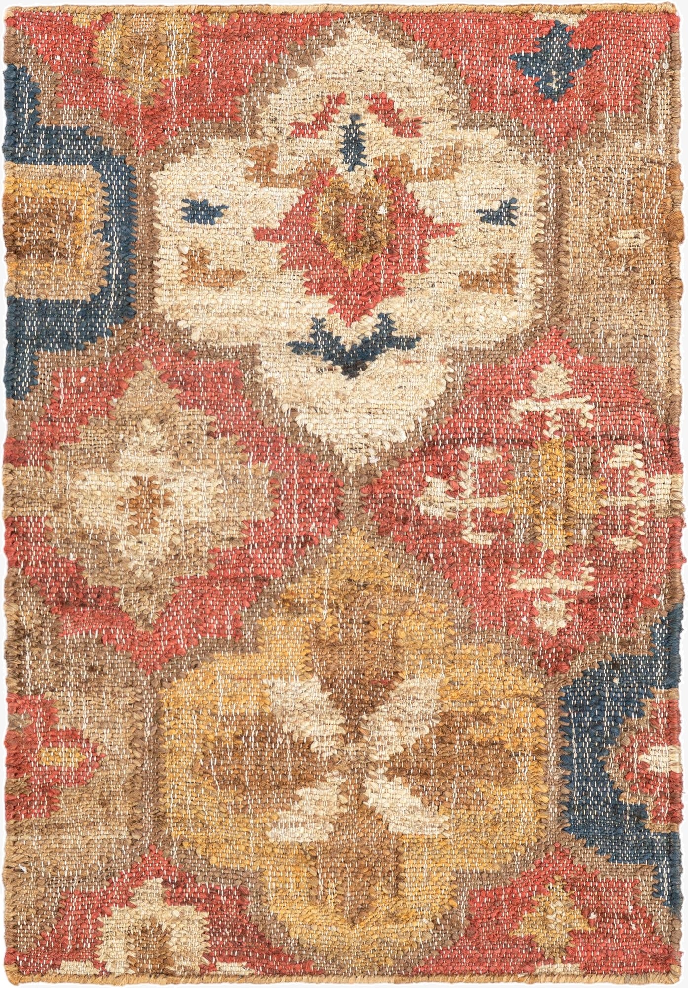  2' x 3' 1  Hand Woven Kala Handwoven Jute Rug