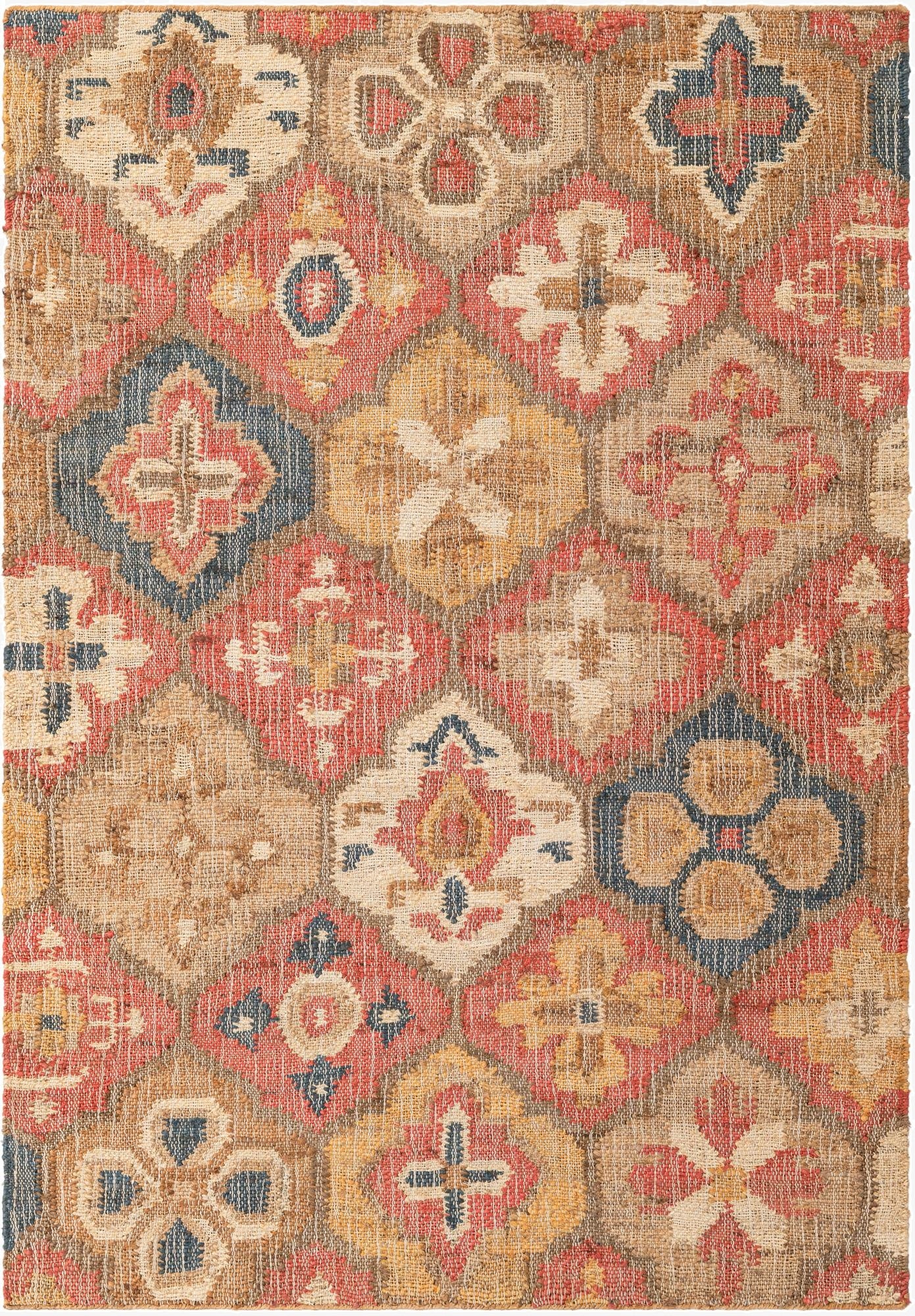  4' 1 x 6' 1  Hand Woven Kala Handwoven Jute Rug