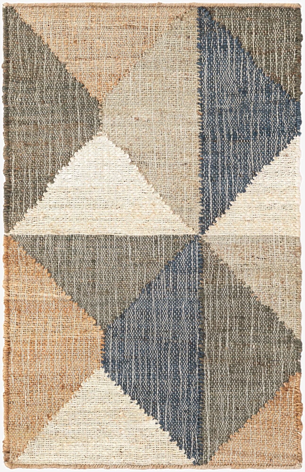  2' x 3' 1  Hand Woven Kala Handwoven Jute Rug