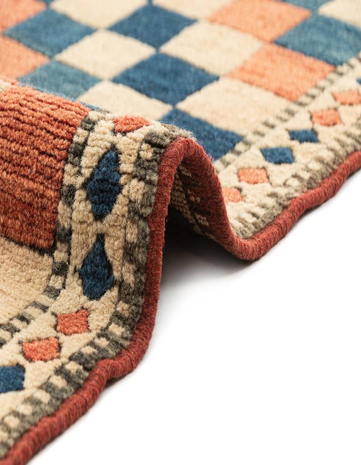 Detail image of  4' 4 x 7' 4  Hand Knotted Kars Wool Rug