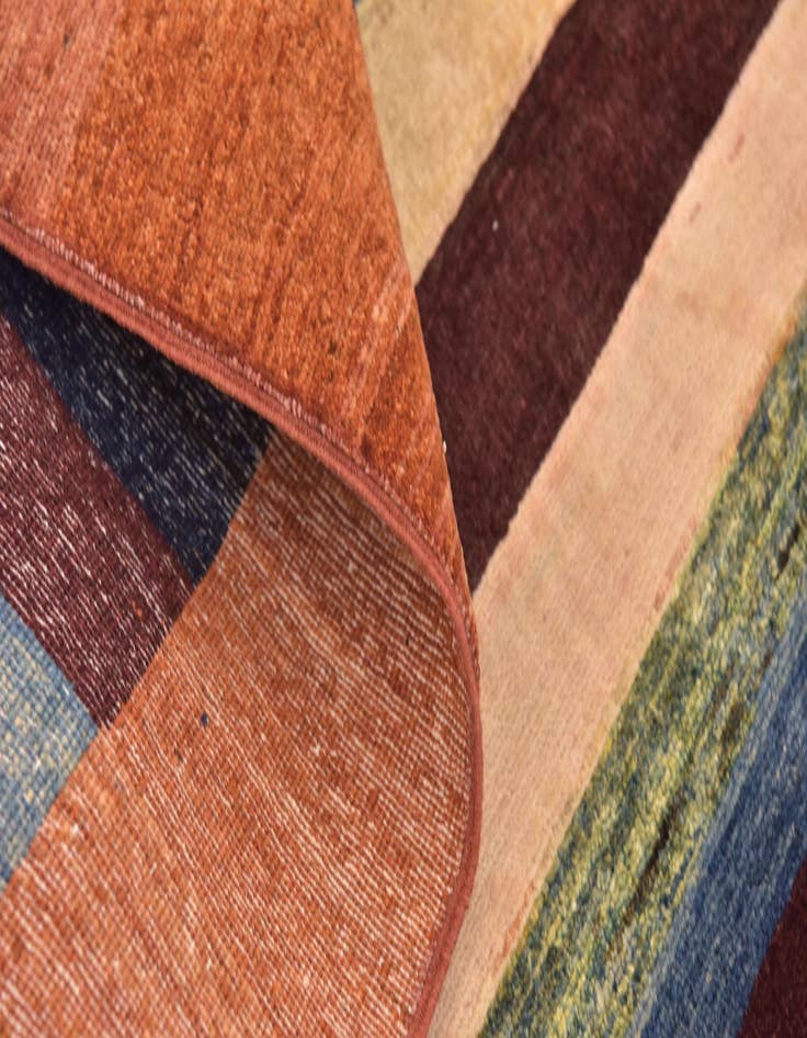 Detail image of  5' 4 x 8'  Hand Knotted Kashkuli Gabbeh Wool Rug