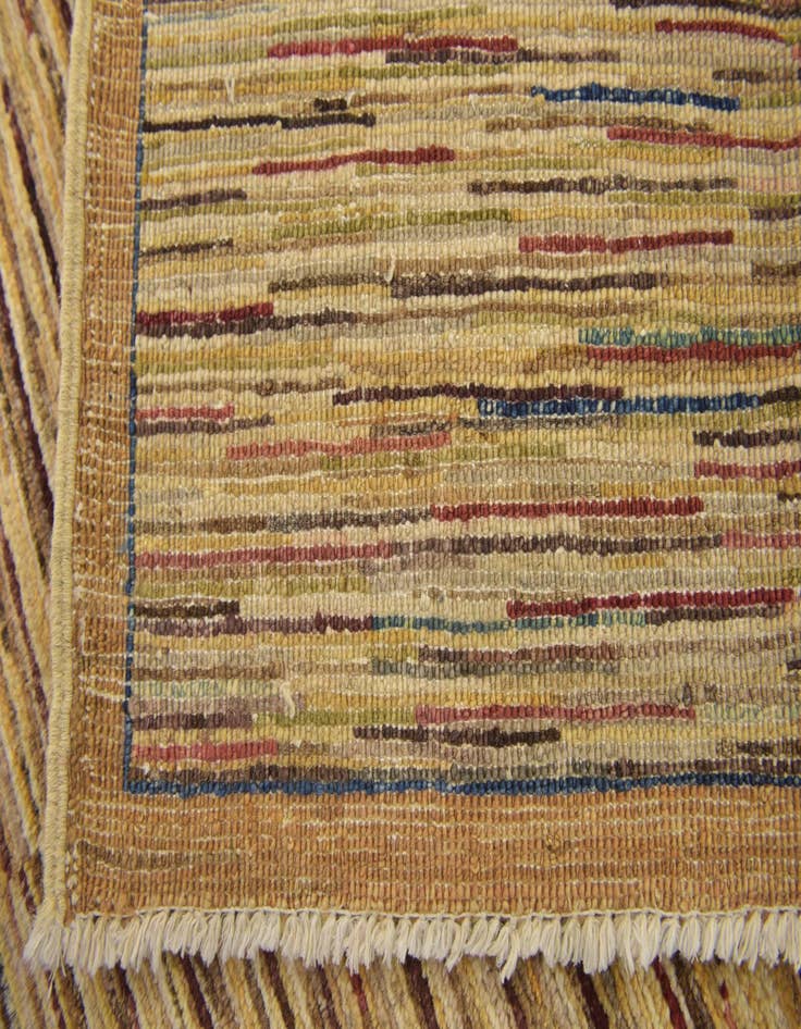 Detail image of  6' 6 x 9' 6  Hand Knotted Kashkuli Gabbeh Wool Rug