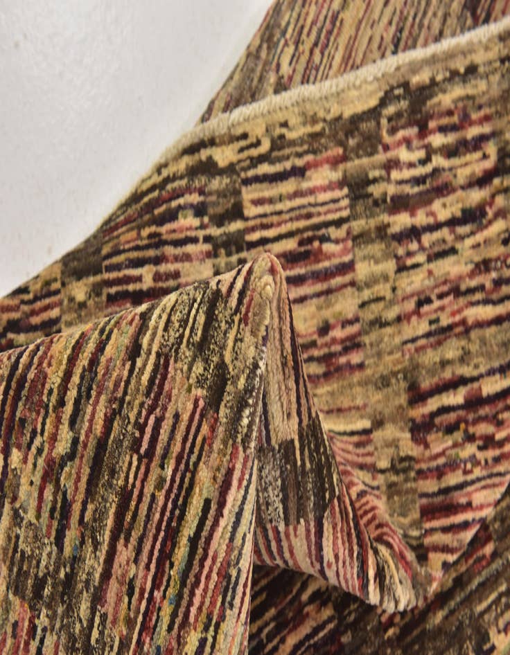 Detail image of  6' 8 x 9' 3  Hand Knotted Kashkuli Gabbeh Wool Rug