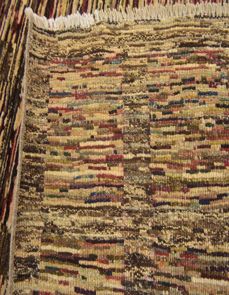 Detail image of  6' 8 x 9' 3  Hand Knotted Kashkuli Gabbeh Wool Rug