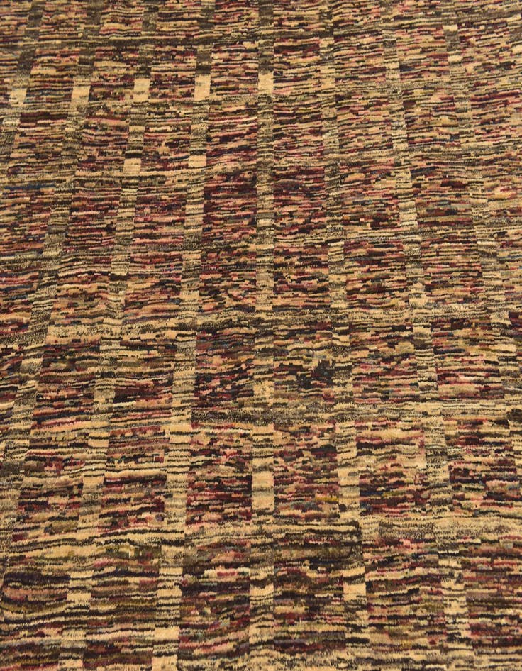 Detail image of  6' 8 x 9' 3  Hand Knotted Kashkuli Gabbeh Wool Rug