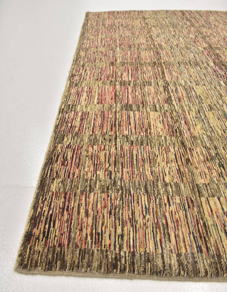 Detail image of  6' 8 x 9' 3  Hand Knotted Kashkuli Gabbeh Wool Rug