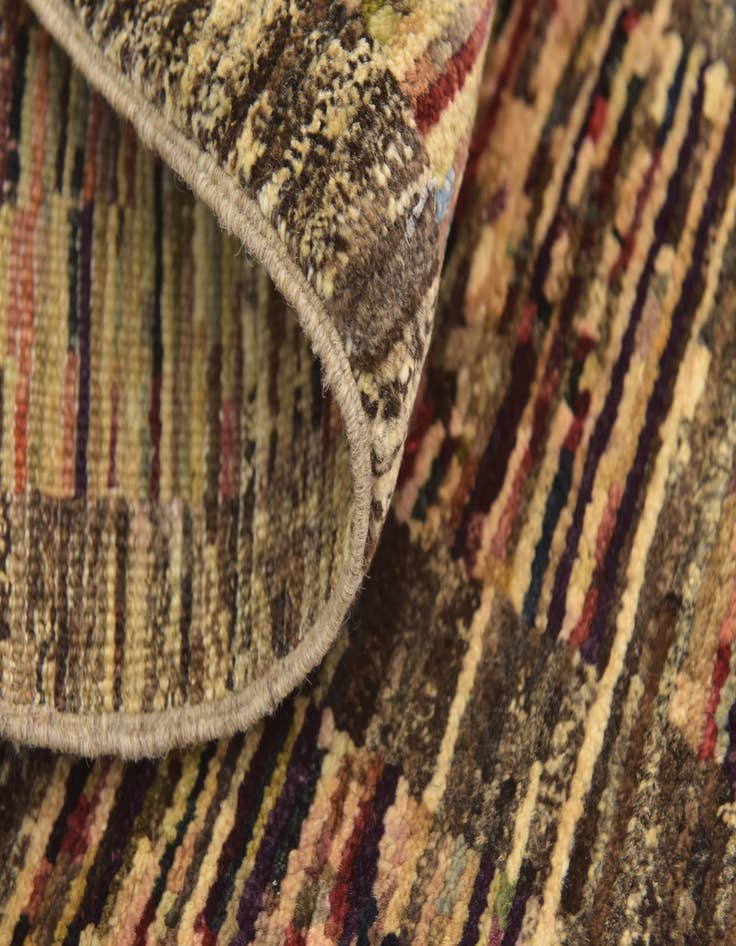 Detail image of  6' 8 x 9' 3  Hand Knotted Kashkuli Gabbeh Wool Rug
