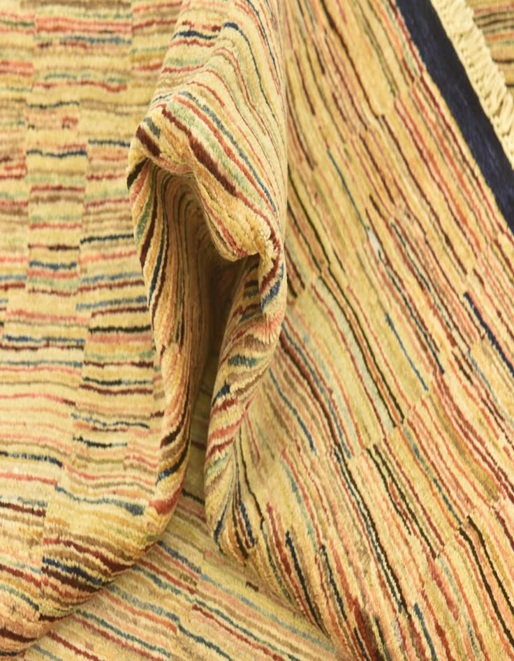 Detail image of  6' 8 x 9' 6  Hand Knotted Kashkuli Gabbeh Wool Rug