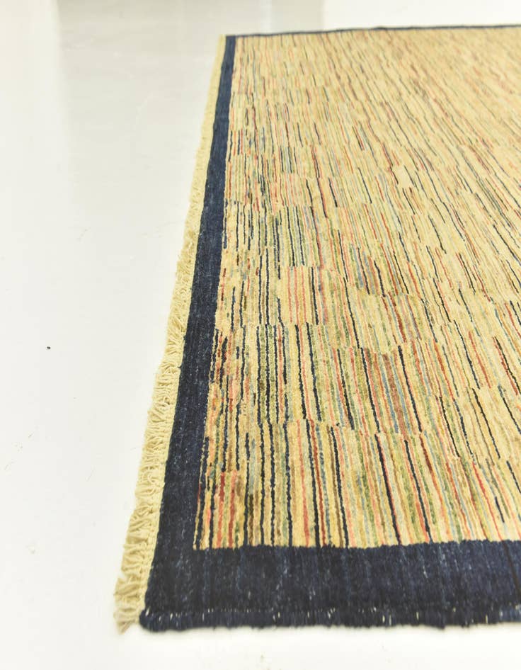 Detail image of  6' 8 x 9' 6  Hand Knotted Kashkuli Gabbeh Wool Rug