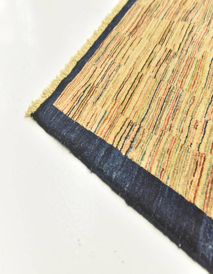 Detail image of  6' 8 x 9' 6  Hand Knotted Kashkuli Gabbeh Wool Rug