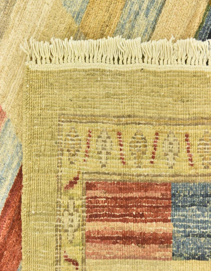 Detail image of  3' 4 x 5'  Hand Knotted Kashkuli Gabbeh Wool Rug