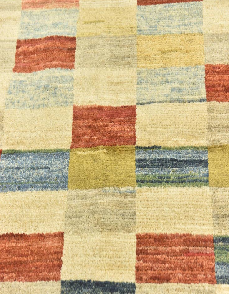Detail image of  3' 4 x 5'  Hand Knotted Kashkuli Gabbeh Wool Rug