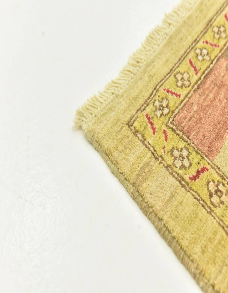 Detail image of  3' 4 x 5'  Hand Knotted Kashkuli Gabbeh Wool Rug