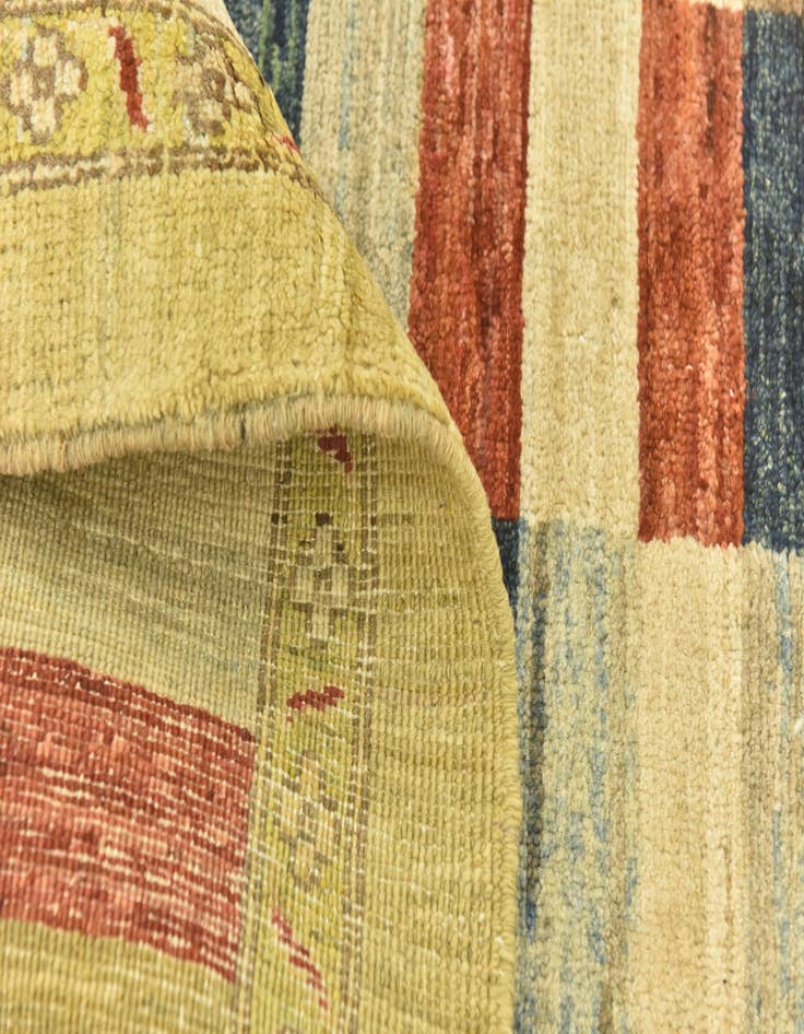 Detail image of  3' 4 x 5'  Hand Knotted Kashkuli Gabbeh Wool Rug