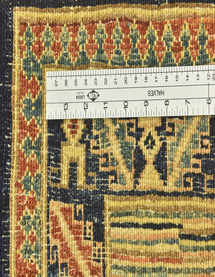 Detail image of  3' 6 x 4' 10  Hand Knotted Kashkuli Gabbeh Wool Rug